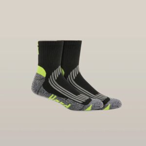 Hard Yakka Y20017 Core Coolmax Padded Quarter Crew Sock 2PKHard Yakka Y20017 Core Coolmax Padded Quarter Crew Sock 2PK