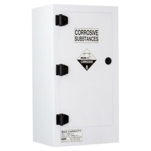 Pratt 5517PSPH CLASS 8 Corrosive Substance Storage Cabinet Polyprophylene 80L 1 Door 2 Shelves