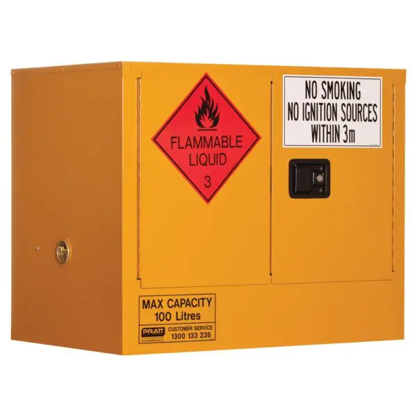 Pratt 5535AS CLASS 3 Flammable Liquid Storage Cabinet 100L 2 Door 1 Shelf