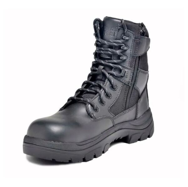 Wide Load 790BZC 8 Inch Soft Toe Zip/ Lace Up Safety Boot - Image 3