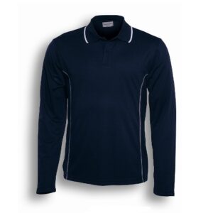 Bocini CP0912 Unisex Adults Long Sleeve Polo