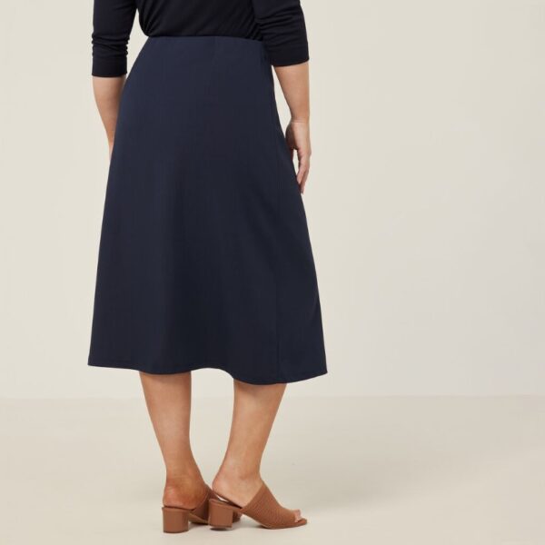 NNT CAT2RV Crepe Stretch Midi Length A-Line Skirt - Image 7