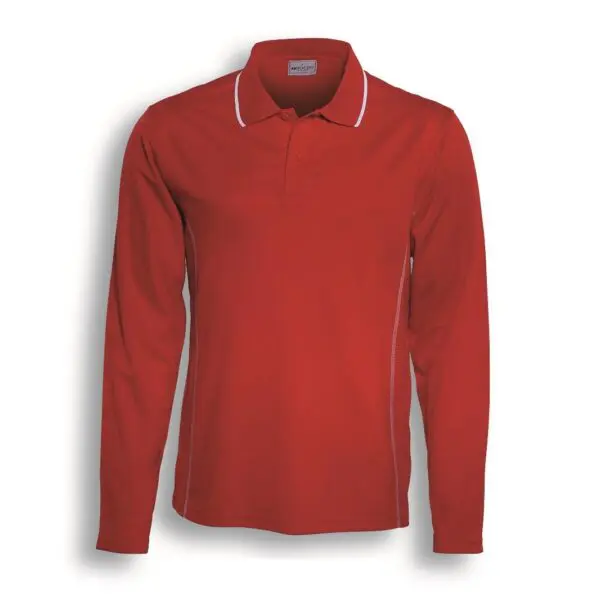 Bocini CP0912 Unisex Adults Long Sleeve Polo - Image 5