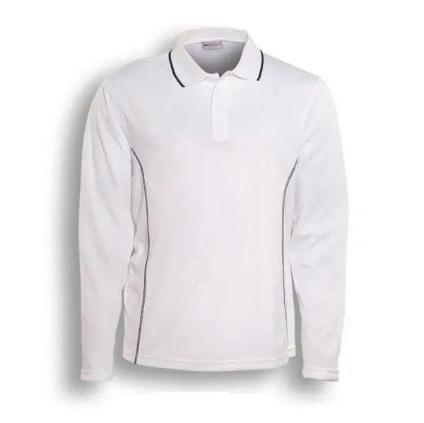 Bocini CP0912 Unisex Adults Long Sleeve Polo - Image 6