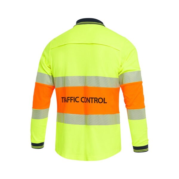 WORKIT 5014TC Womens Traffic Control HiVis L/S Taped Polo Shirt - Image 2