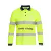 WORKIT 5014TC Womens Traffic Control HiVis L/S Taped Polo Shirt - Image 3