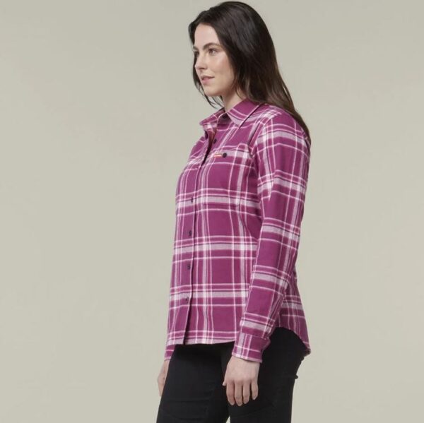 Hard Yakka Y08744 Womens Check Flannie - Image 7