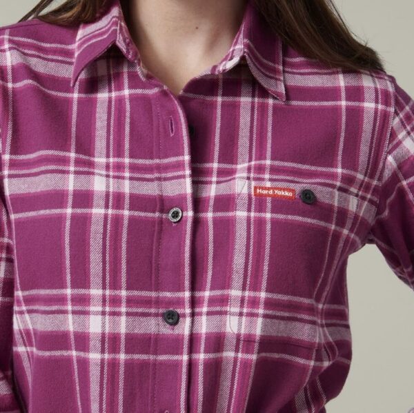 Hard Yakka Y08744 Womens Check Flannie - Image 8