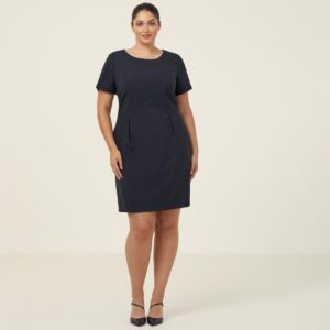 NNT CAT67K Stretch Wool Blend Short Sleeve Dress