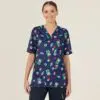 NNT CATRGK Festive Santa Pool Party Scrub Top - Image 2