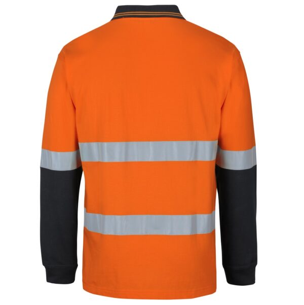 JB'S Wear 6DCPL Hi Vis D+N L/S Cotton Polo - Image 3