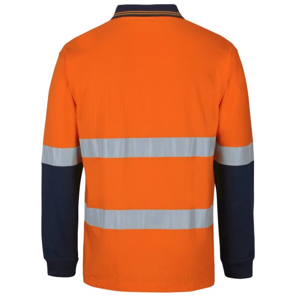 JB'S Wear 6DCPL Hi Vis D+N L/S Cotton Polo - Image 9