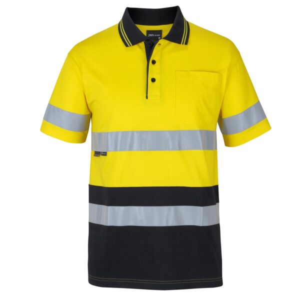 JB'S Wear 6DCPS Hi Vis D+N S/S Cotton Polo - Image 5