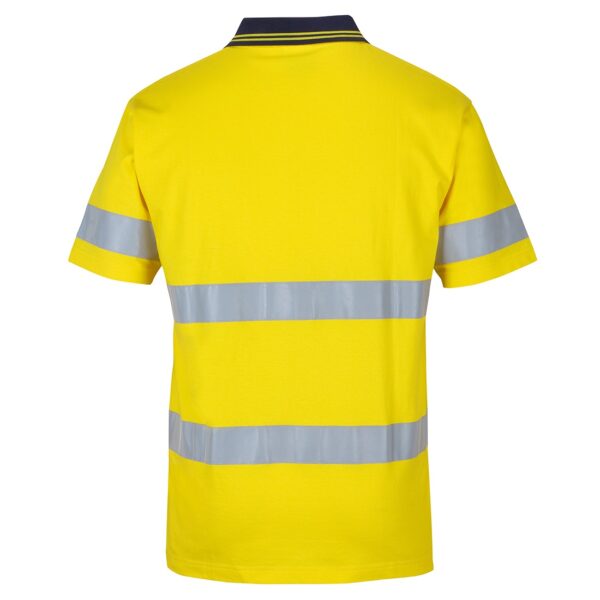 JB'S Wear 6DCPS Hi Vis D+N S/S Cotton Polo - Image 2