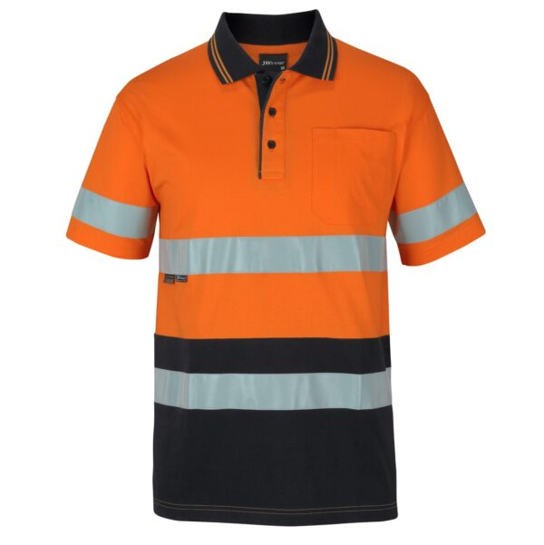 JB'S Wear 6DCPS Hi Vis D+N S/S Cotton Polo - Image 7