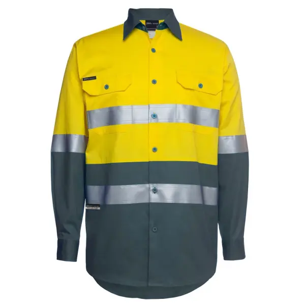 JB's Wear 6DNWL HiVis Long Sleeve Day and Night 150G Shirt - Image 4