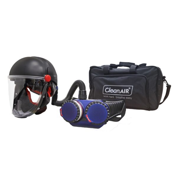 Maxisafe R304100H CleanAIR CA-40G Hard Hat w/ Toric Visor & AerGO PAPR Kit - Heavy Duty Battery