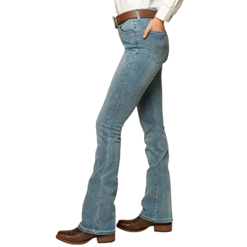 Ringers Western 217108005-R Katherine Cowgirl Womens Mid-Rise Bootleg Jeans - Image 4