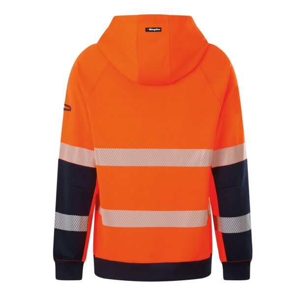 KingGee K55013 Originals Hi Vis Reflective Water Repellent Hoodie - Image 6
