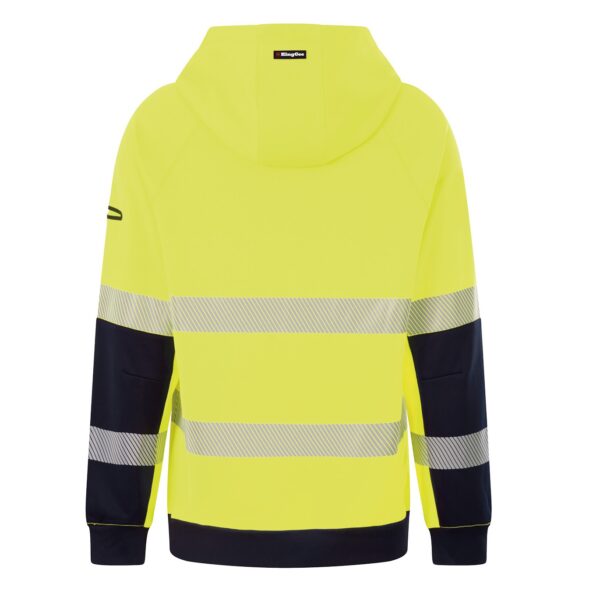 KingGee K55013 Originals Hi Vis Reflective Water Repellent Hoodie - Image 4