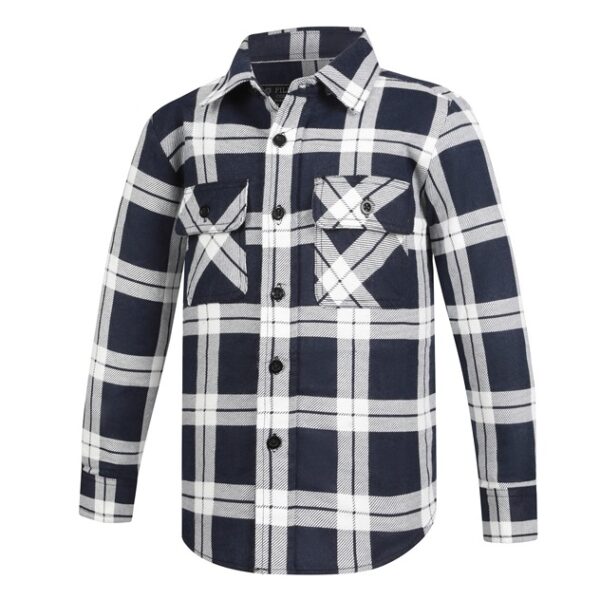Ritemate RM123SKO Children's Open Front Flannelette Shirt - Image 4