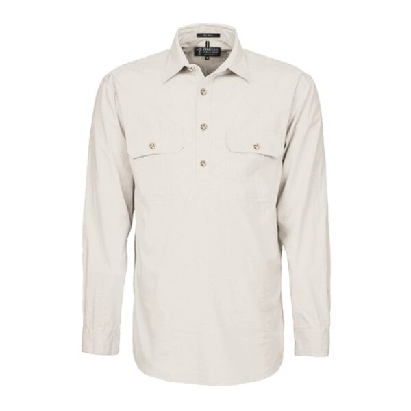 Pilbara RM800CF Men's Heavy Weight Closed Front L/S Shirt - Image 5