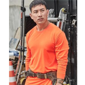 Syzmik ZH390 Mens Hi Vis Long Sleeve TeeSyzmik ZH390 Mens Hi Vis Long Sleeve Tee