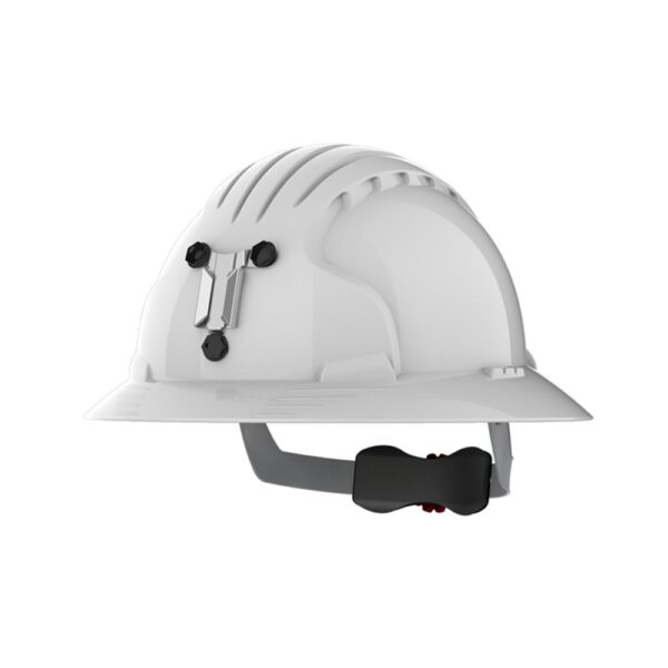 PIP AJP179-300-1AN EVO 6100 Full Brim Unvented Hard Hat W/Miners Cap Attachment