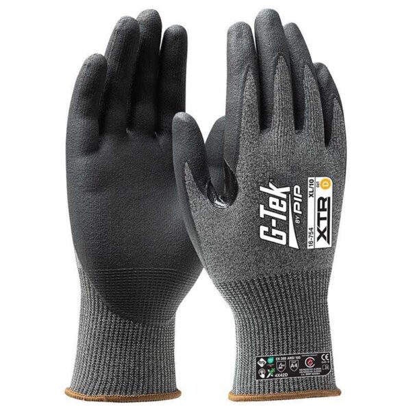 PIP 16-754 G-Tek Xtr 15G Cut D Palm Dip Glove