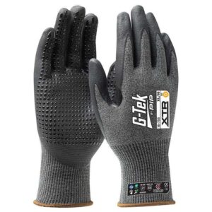 PIP 16-755 G-Tek Xtr 15G Cut D Palm Dip Dotted GlovePIP 16-755 G-Tek Xtr 15G Cut D Palm Dip Dotted Glove