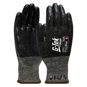 PIP 16-473 G-Tek PolyKor 13G Cut F Silicone Dip GlovePIP 16-473 G-Tek PolyKor 13G Cut F Silicone Dip Glove