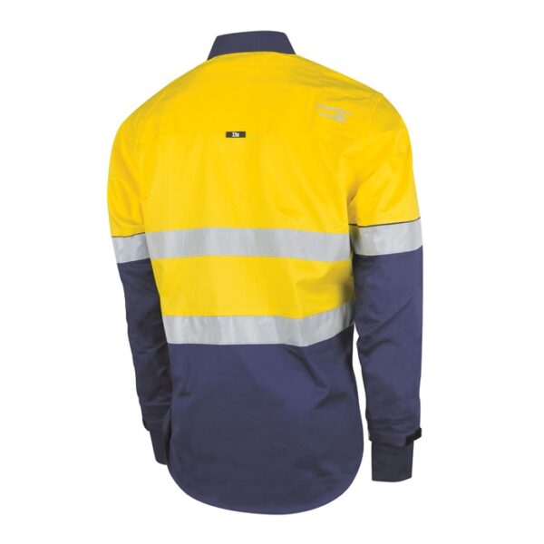 Tru Workwear DS2168GXT1 Lightweight Vented Taped Hi-Vis Drill Shirt with Graphex® Cut Resistant Sleeve - Image 4