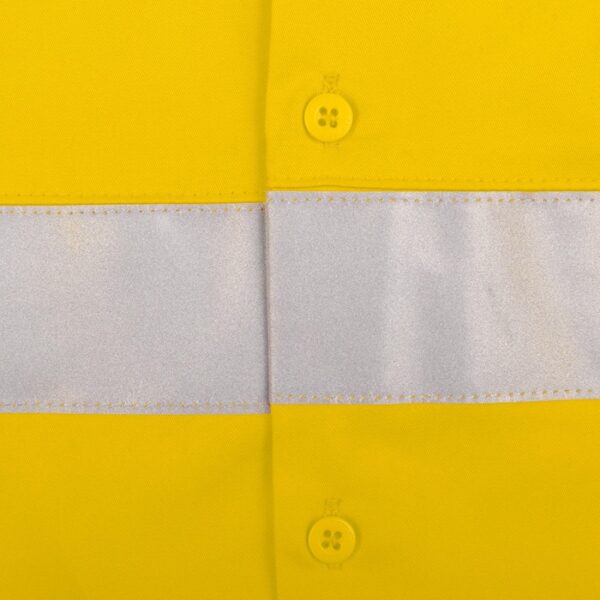 Tru Workwear DS2168GXT1 Lightweight Vented Taped Hi-Vis Drill Shirt with Graphex® Cut Resistant Sleeve - Image 7