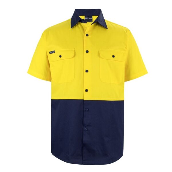 JB's Wear 6HWSS Hi Vis S/S 150G Work Shirt - Image 7