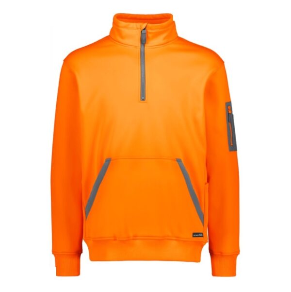 Syzmik ZT665 Unisex Hi Vis Streetworx Water Resistant 1/4 Zip Pullover - Image 5